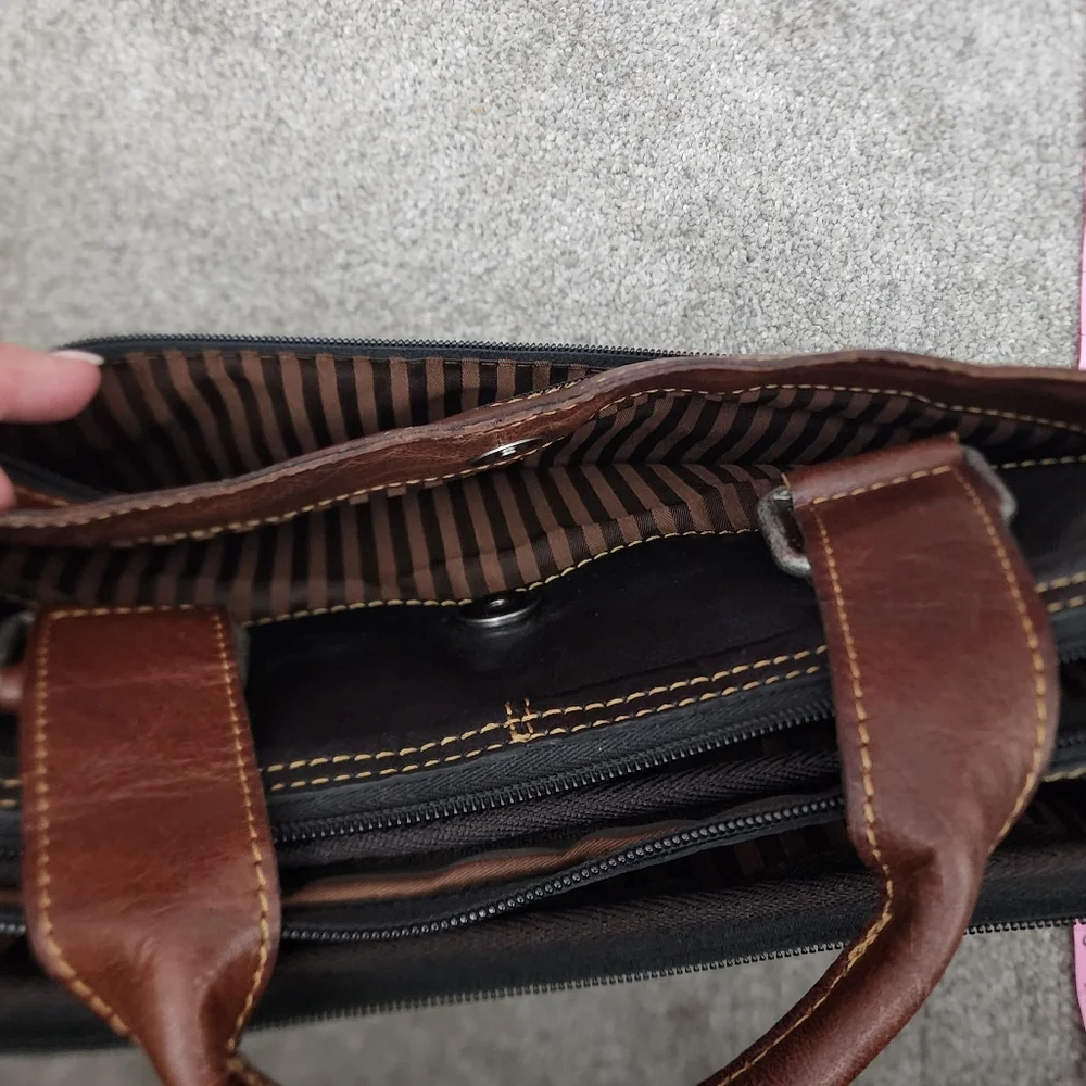 Men's laptop bag genuine leather Jack Georges